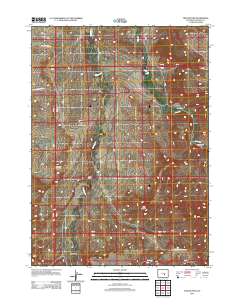 2012 Map of Twin Buttes, 2012 Print