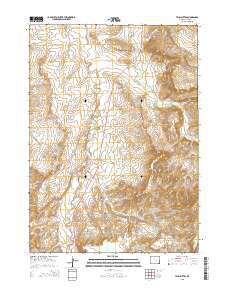 2015 Map of Twin Buttes, 2015 Print