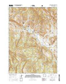 2015 Map of Upper Slide Lake, 2015 Print