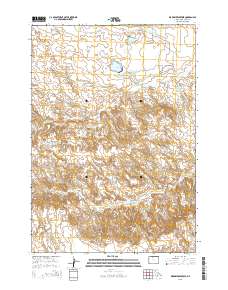 2015 Map of Wardel Reservoir, 2015 Print