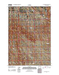 2012 Map of Wild Horse Flats, 2012 Print