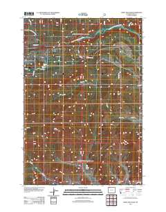2012 Map of Windy Mountain, 2012 Print