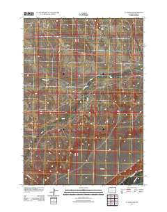 2012 Map of Y U Bench NW, 2012 Print
