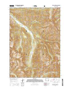 2015 Map of Yellow Mountain, 2015 Print