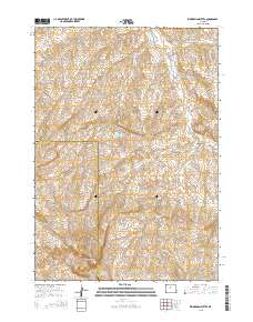 2015 Map of Zimmerman Buttes, 2015 Print