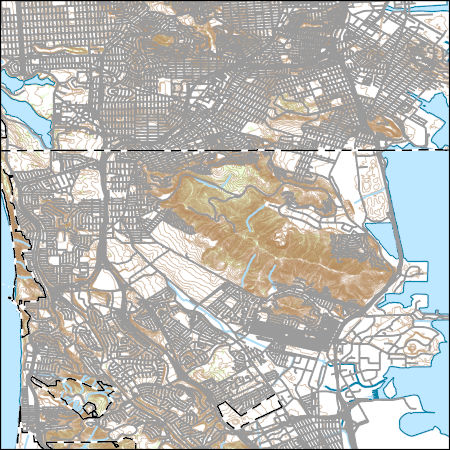 Usgs Topo Map Vector Data Vector 71507 San Francisco South