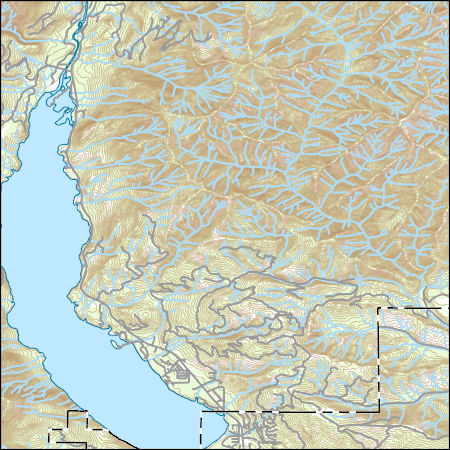 USGS Topo Map Vector Data (Vector) 9039 Cle Elum Lake, Washington ...